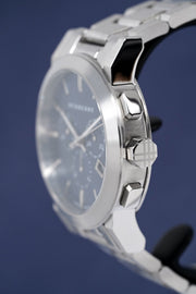  Shop Authentic Burberry The City Blue Dial Silver Steel Strap Watch for Men - BU9363 - Luxxuri