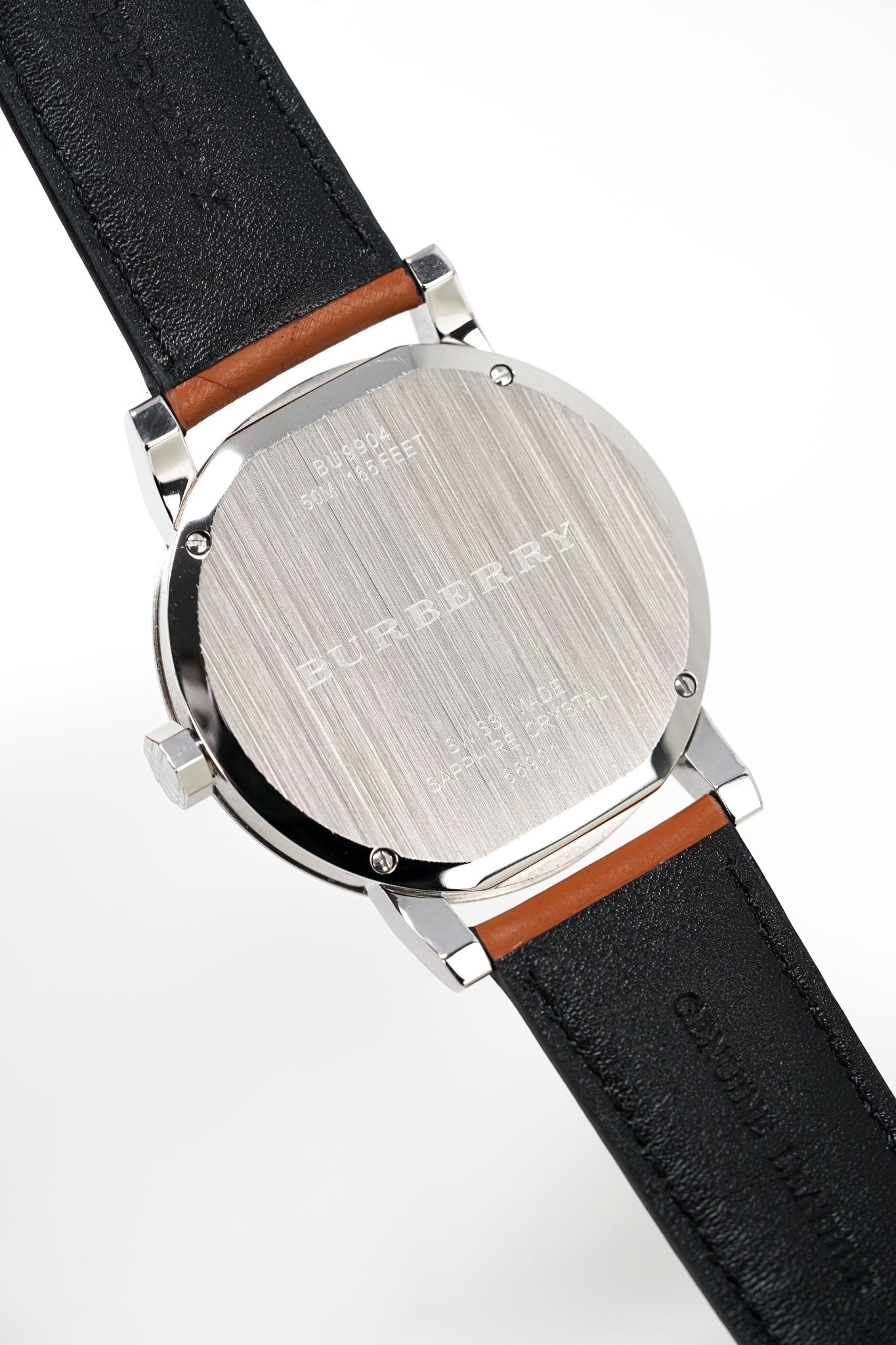  Shop Authentic Burberry The City Silver Dial Brown Leather Strap Watch for Men - BU9904 - Luxxuri