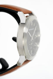  Shop Authentic Burberry The City Black Dial Brown Leather Strap Watch for Men - BU9905 - Luxxuri