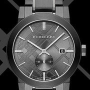  Shop Authentic Burberry The City Black Dial Black Steel Strap Watch for Men - BU9902 - Luxxuri