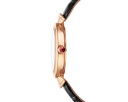  Shop Authentic Bvlgari Divas Dream Quartz Diamonds Black Dial Black Leather Strap Watch for Women - DREAM102841 - Luxxuri