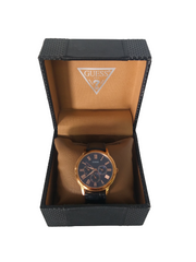  Shop Authentic Guess Analog Blue Dial Blue Leather Strap Watch For Men - W0496G4 - Luxxuri