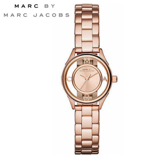  Shop Authentic Marc Jacobs Tether Transparent Rose Gold Dial Rose Gold Steel Strap Watch for Women - MBM3417 - Luxxuri