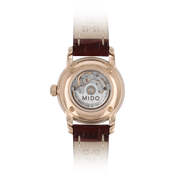  Shop Authentic Mido Baroncelli III Automatic White Dial Brown Leather Strap Watch For Women - M7600.3.26.8 - Luxxuri