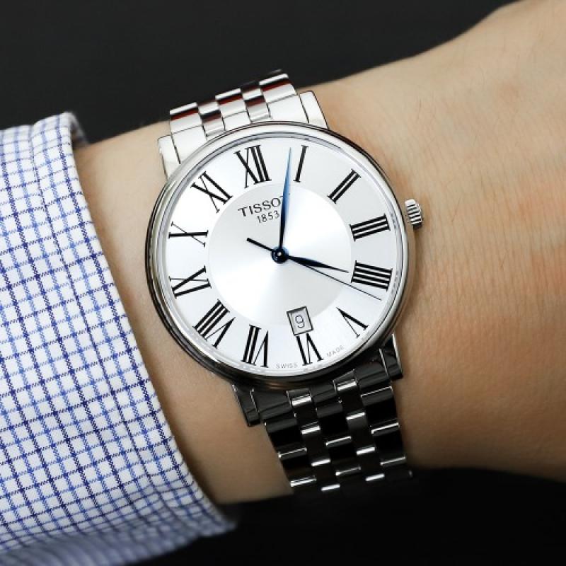 Shop Authentic Tissot Carson Premium Silver Dial Silver Steel Strap Watch for Men - T122.417.11.033.00 - Luxxuri