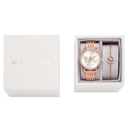  Shop Authentic Michael Kors Melissa Quartz Silver Dial Rose Gold Steel Strap Watch for Women - MK1052 - Luxxuri