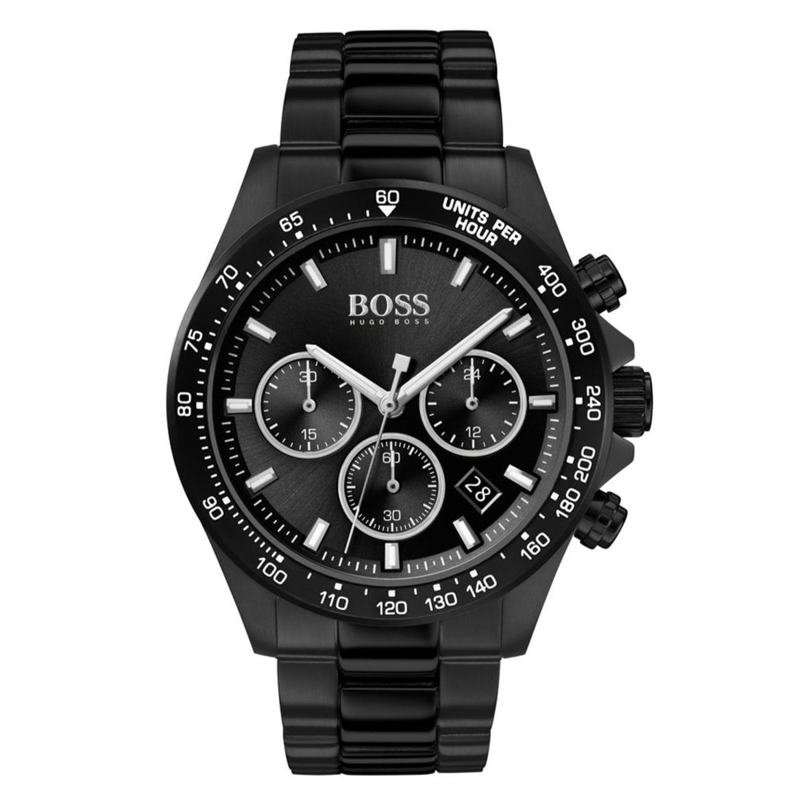  Shop Authentic Hugo Boss Hero Black Dial Black Steel Strap Watch for Men - 1513754 - Luxxuri