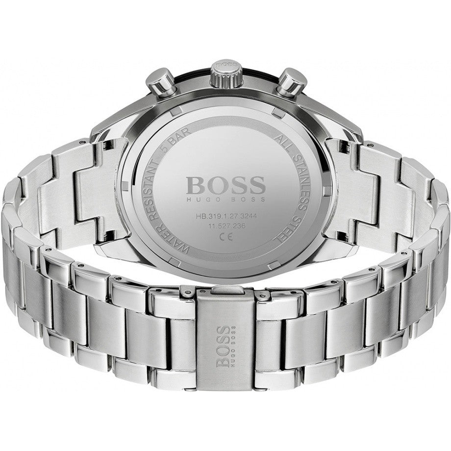  Shop Authentic Hugo Boss Santiago Black Dial Silver Steel Strap Watch for Men - 1513862 - Luxxuri