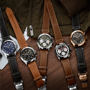  Shop Authentic Breitling Avi Chronograph 42 Mosquito Black Dial Brown Leather Strap Watch for Men - Y233801A1B1X1 - Luxxuri