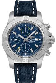 Shop Authentic Breitling Avenger Chronograph 43 Blue Dial Blue Nylon Strap Watch for Men - A13385101C1X1 - Luxxuri