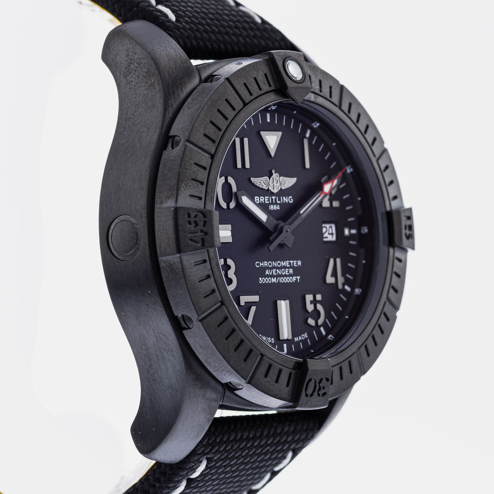  Shop Authentic Breitling Avenger Automatic 45 Seawolf Night Mission Black Dial Black Nylon Strap Watch for Men - V17319101B1X1 - Luxxuri