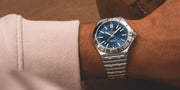  Shop Authentic Breitling Chronomat GMT 40 Blue Dial Silver Steel Strap Watch for Men - A32398101C1A1 - Luxxuri