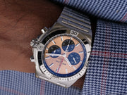  Shop Authentic Breitling Chronomat B01 42 Brown Dial Silver Steel Strap Watch for Men - AB0134101K1A1 - Luxxuri