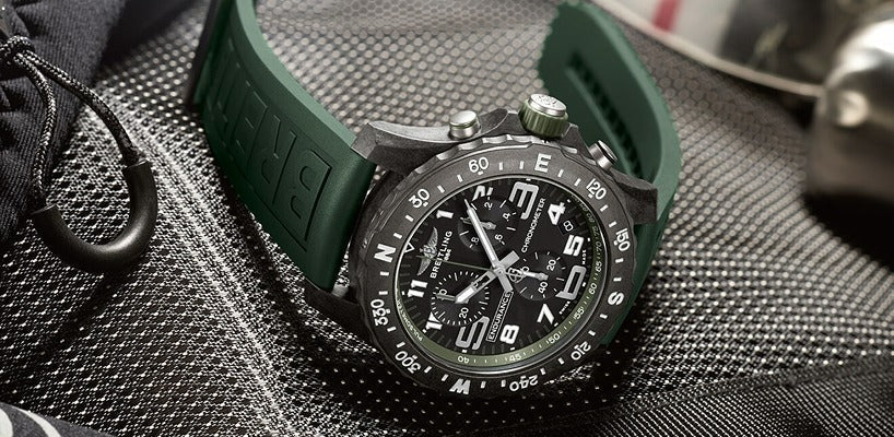  Shop Authentic Breitling Endurance Pro Black Dial Green Rubber Strap Watch for Men - X82310D31B1S1 - Luxxuri