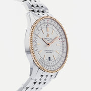  Shop Authentic Breitling Navitimer Automatic 41mm White Dial Silver Stainless Steel Mens Watch - U17326211G1A1 - Luxxuri
