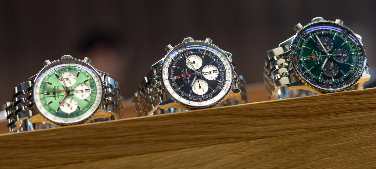  Shop Authentic Breitling Navitimer B01 Chronograph 43 Black Dial Silver Steel Strap Watch for Men - AB0138211B1A1 - Luxxuri