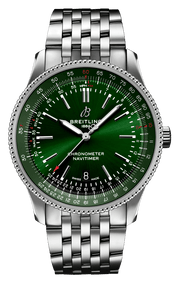  Shop Authentic Breitling Navitimer Automatic 41mm Green Dial Silver Steel Strap Watch for Men - A17326361L1A1 - Luxxuri