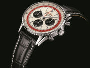  Shop Authentic Breitling Navitimer B01 Chronograph 43 Boeing 747 White Dial Black Leather Strap Watch for Men - AB01383B1G1P1 - Luxxuri