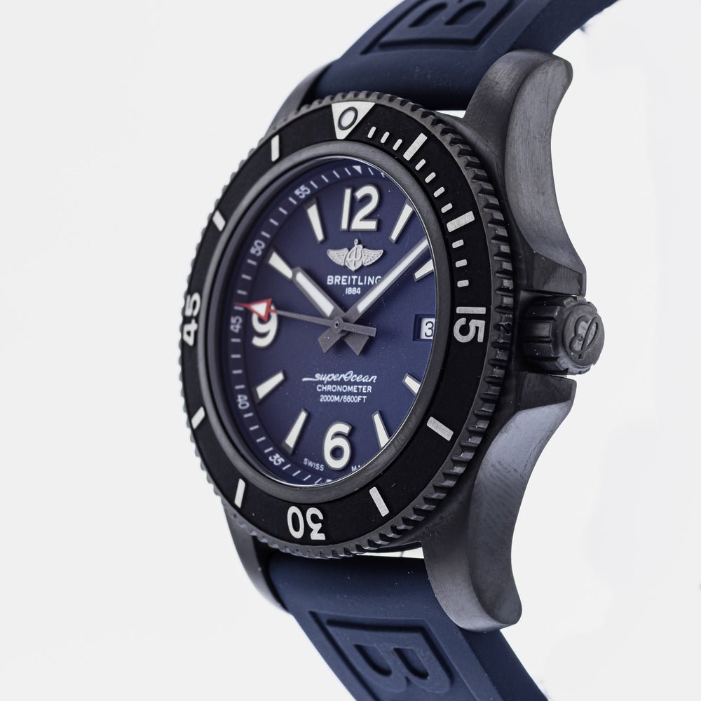  Shop Authentic Breitling Superocean Automatic 46mm Blue Dial Blue Rubber Strap Watch for Men - M17368D71C1S1 - Luxxuri