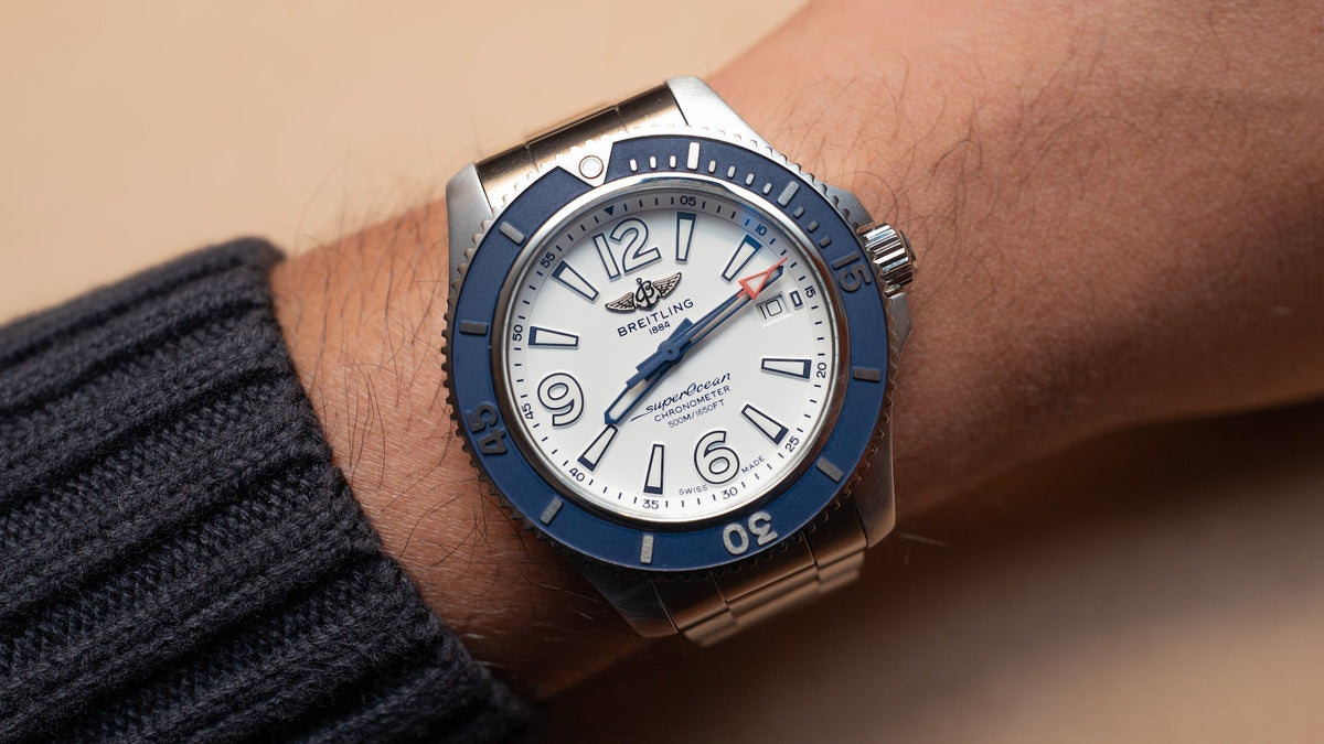  Shop Authentic Breitling Superocean II Automatic 42mm White Dial Blue Rubber Strap Watch for Men - A17366D81A1S2 - Luxxuri