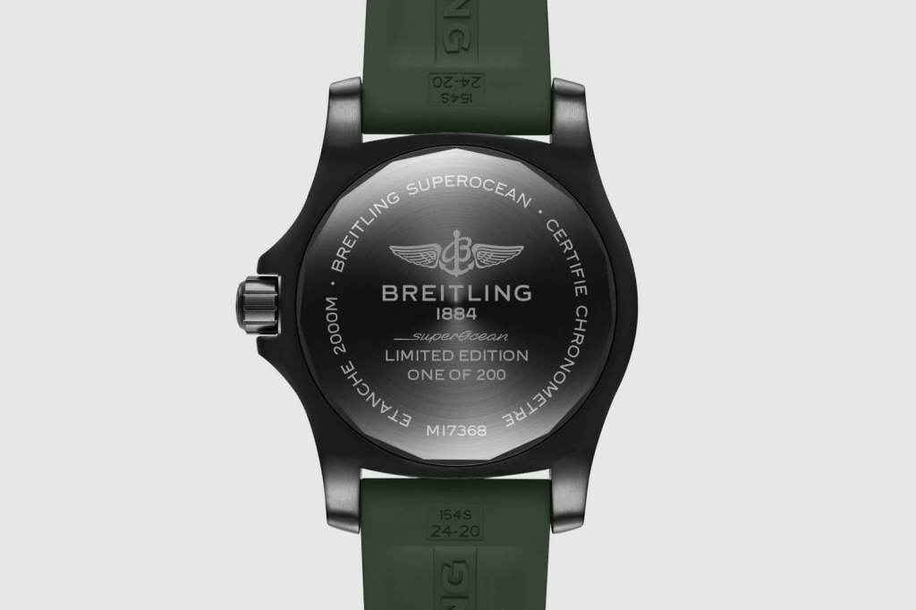  Shop Authentic Breitling Superocean Automatic 46 Green Dial Green Rubber Strap Watch for Men - M173681A1L1S1 - Luxxuri