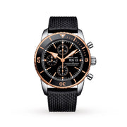 Shop Authentic Breitling Superocean Heritage Chronograph 44 Black Dial Black Mesh Bracelet Watch for Men - U13313121B1S1 - Luxxuri