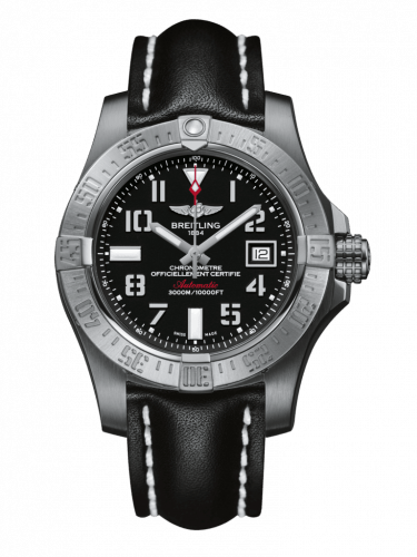 Shop Authentic Breitling Avenger II Seawolf Stainless Steel 45mm Volcano Black Leather Strap Mens Watch - A1733110/BC31/436X - Luxxuri