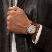  Shop Authentic Breitling Navitimer Automatic 41mm White Dial Brown Leather Strap Mens Watch - U17326241G1P1 - Luxxuri