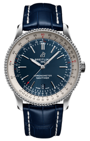  Shop Authentic Breitling Navitimer 1 Automatic 41mm Blue Dial Blue Leather Strap Mens Watch - A17326211C1P4 - Luxxuri