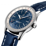  Shop Authentic Breitling Navitimer 1 Automatic 41mm Blue Dial Blue Leather Strap Mens Watch - A17326211C1P4 - Luxxuri