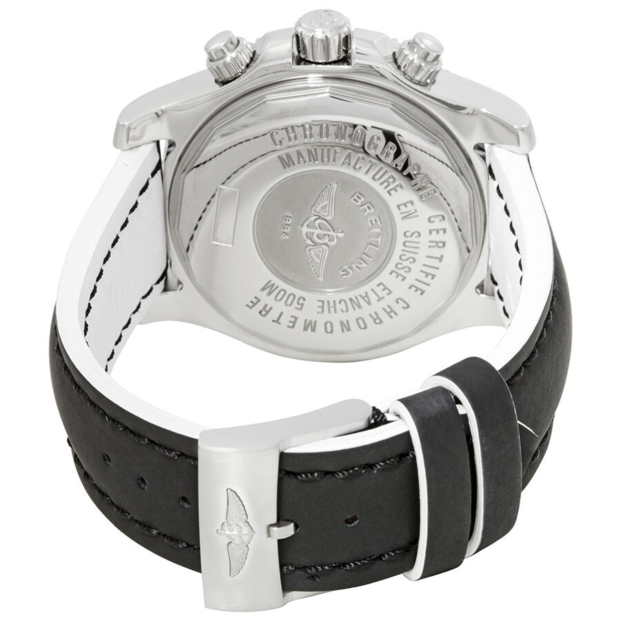  Shop Authentic Breitling Superocean Chronograph II 44mm Automatic Black Dial Black Leather Strap Mens Watch - A1334102/BA84 - Luxxuri