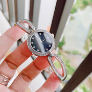  Shop Authentic Bulova Crystal Black Mother of Pearl Dial Silver Steel Strap Watch for Women - 96L224 - Luxxuri