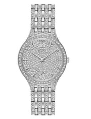  Shop Authentic Bulova Crystal Collection Silver Dial Silver Steel Strap Watch for Women - 96L243 - Luxxuri
