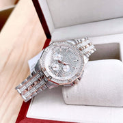  Shop Authentic Bulova Octova Crystal Silver Dial Two Tone Steel Strap Watch for Men - 98C133 - Luxxuri