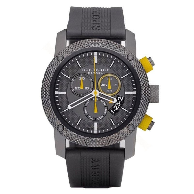 Shop Authentic Burberry Sport Endurance Chronograph Grey Dial Grey Rubber Strap Watch for Men - BU7713 - Luxxuri
