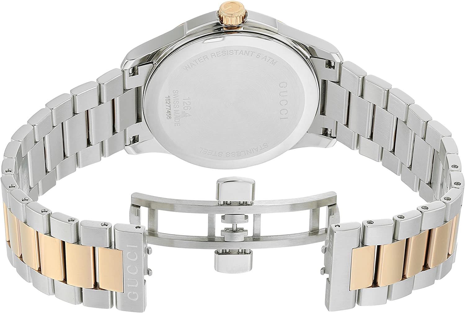  Shop Authentic Gucci G Timeless Silver Dial Two Tone Steel Strap Watch For Men - YA126474 - Luxxuri