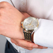  Shop Authentic Hugo Boss Navigator White Dial Two Tone Steel Strap Watch for Men - 1513499 - Luxxuri