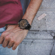  Shop Authentic Fossil Neutra Chronograph Black Dial Black Steel Strap Watch for Men - FS5525 - Luxxuri