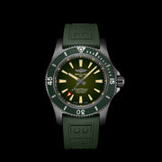  Shop Authentic Breitling Superocean Automatic 46 Green Dial Green Rubber Strap Watch for Men - M173681A1L1S1 - Luxxuri
