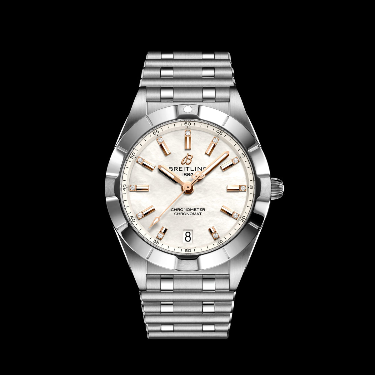  Shop Authentic Breitling Chronomat 32 Mother of Pearl Dial Silver Steel Strap Watch for Women - A77310101A4A1 - Luxxuri