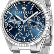  Shop Authentic Maserati Competizione Chronograph Blue Dial Silver Steel Strap Watch For Men - R8853100013 - Luxxuri