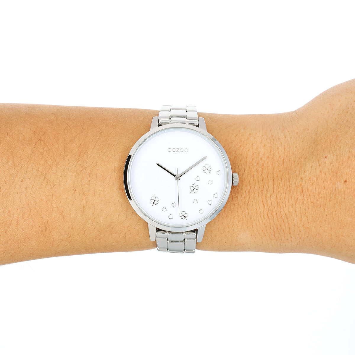  Shop Authentic Fossil Jacqueline White Dial Silver Steel Strap Watch for Women - ES3969 - Luxxuri
