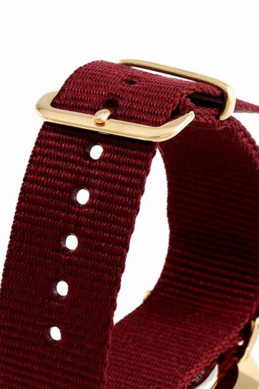  Shop Authentic Daniel Wellington Classic Roselyn White Dial Red NATO Strap Watch For Women - DW00100271 - Luxxuri