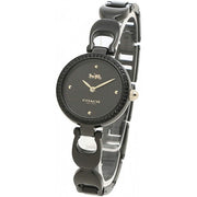 Coach Park Swarovski Crystals Black Dial Black Steel Strap Watch for Women - 14503564