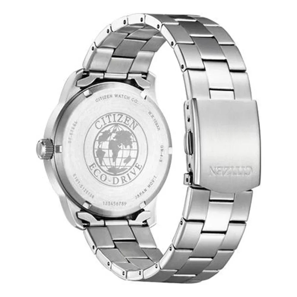  Shop Authentic Citizen Eco Drive Chronograph Black Dial Silver Steel Strap Watch For Men - CA0690-88E - Luxxuri
