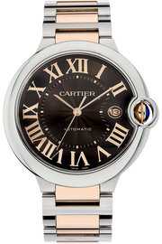  Shop Authentic Cartier Ballon Bleu de Cartier Brown Dial Two Tone Steel Strap Watch for Men - W6920032 - Luxxuri