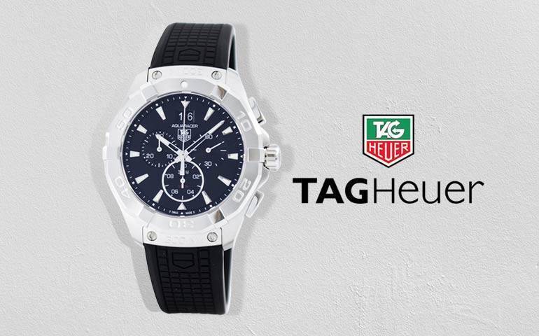  Shop Authentic Tag Heuer Aquaracer Chronograph Black Dial Black Rubber Strap Watch for Men - CAY1110.FT6041 - Luxxuri