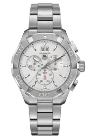  Shop Authentic Tag Heuer Aquaracer White Dial Silver Steel Strap Watch for Men - CAY1111.BA0927 - Luxxuri