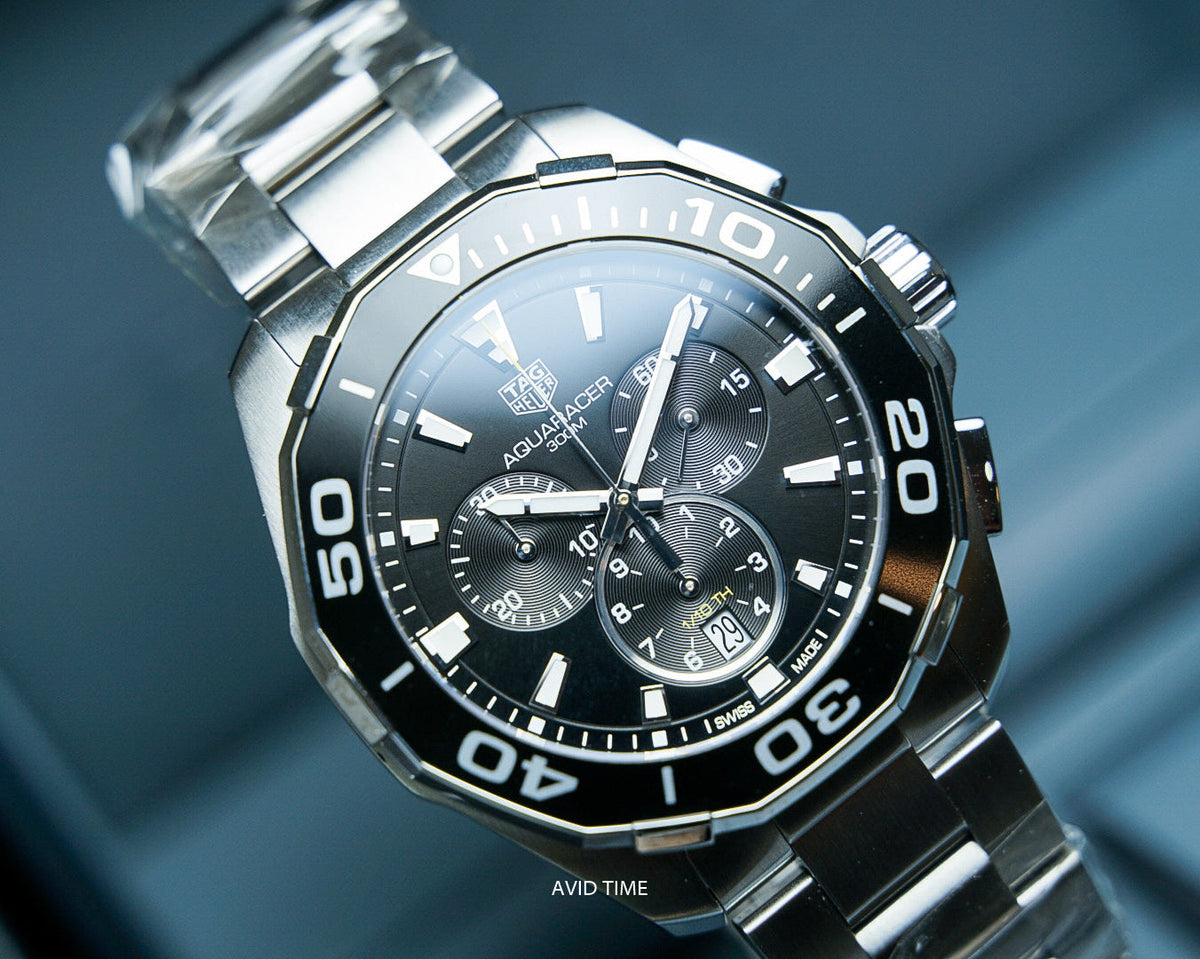  Shop Authentic Tag Heuer Aquaracer Black Dial Watch for Men - CAY111A.BA0927 - Luxxuri