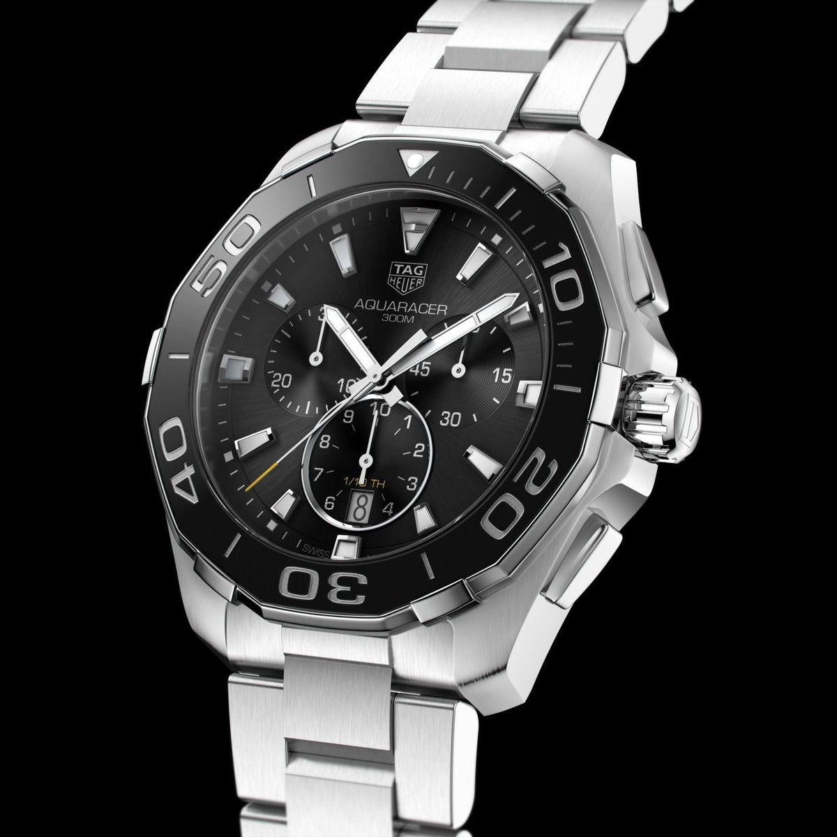 Shop Authentic Tag Heuer Aquaracer Black Dial Watch for Men - CAY111A.BA0927 - Luxxuri